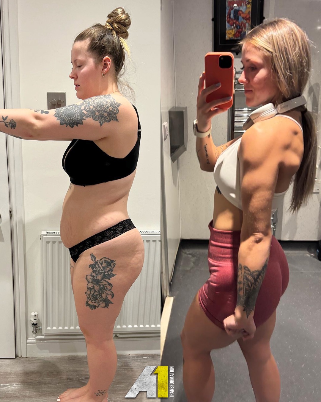 A1 female client side profile transformation comparison